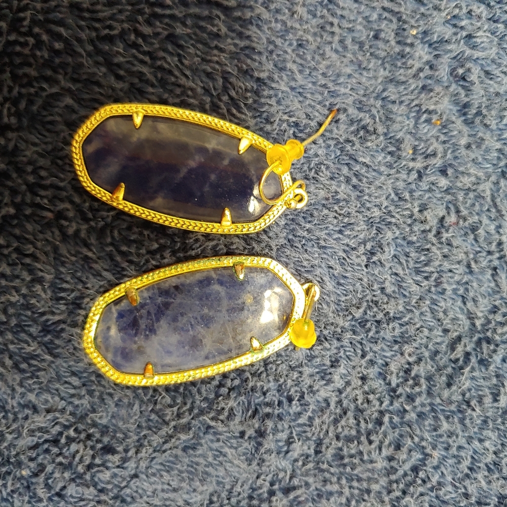 Kendra Scott navy blue earrings